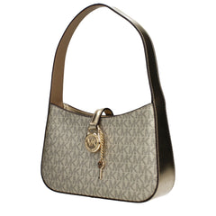 Bolsa de tela dorada Michael Kors