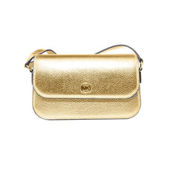 Michael Kors Gold Leather Crossbody Bag