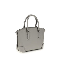 Michael Kors Gray Calf Leather Bos Taurus Shoulder Bag - Shoulder Bags