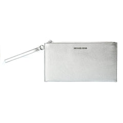 Michael Kors Gray Leather Clutch Bag