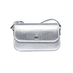 Michael Kors Gray Leather Shoulder Bag