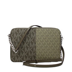 Michael Kors Green Fabric Crossbody Bag