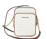 Michael Kors Jet Set Medium Vanilla PVC North South Chain Crossbody Handbag - Cross Body Bags