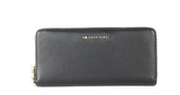 Michael Kors Jet Set Travel Large Black Pebble Leather Continental Wrist Wallet - Wallets