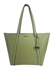 Michael Kors Large Pratt Shoulder Zip Tote Bag Light Sage - Shoulder Bags