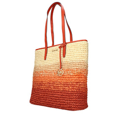 Michael Kors Orange Raffia Shoulder Bags