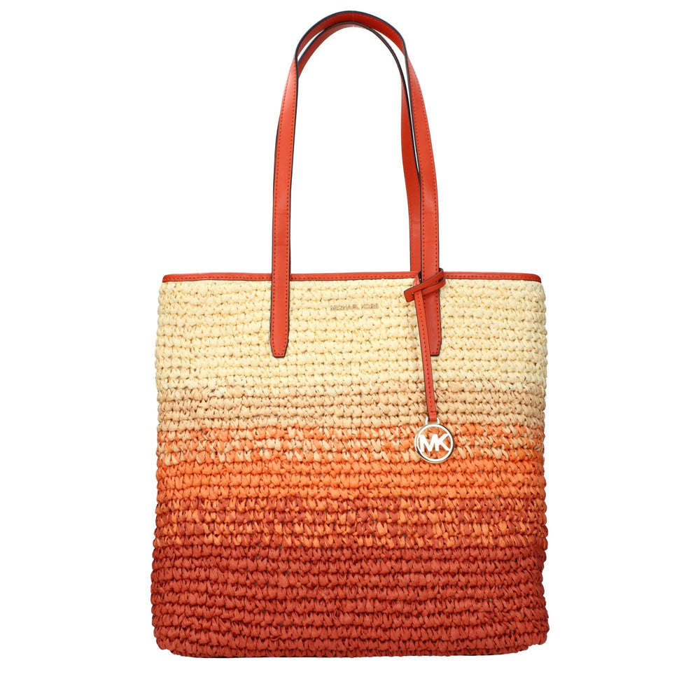 Michael Kors Orange Raffia Shoulder Bags
