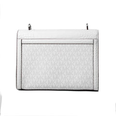 Michael Kors White Canvas Crossbody Bag
