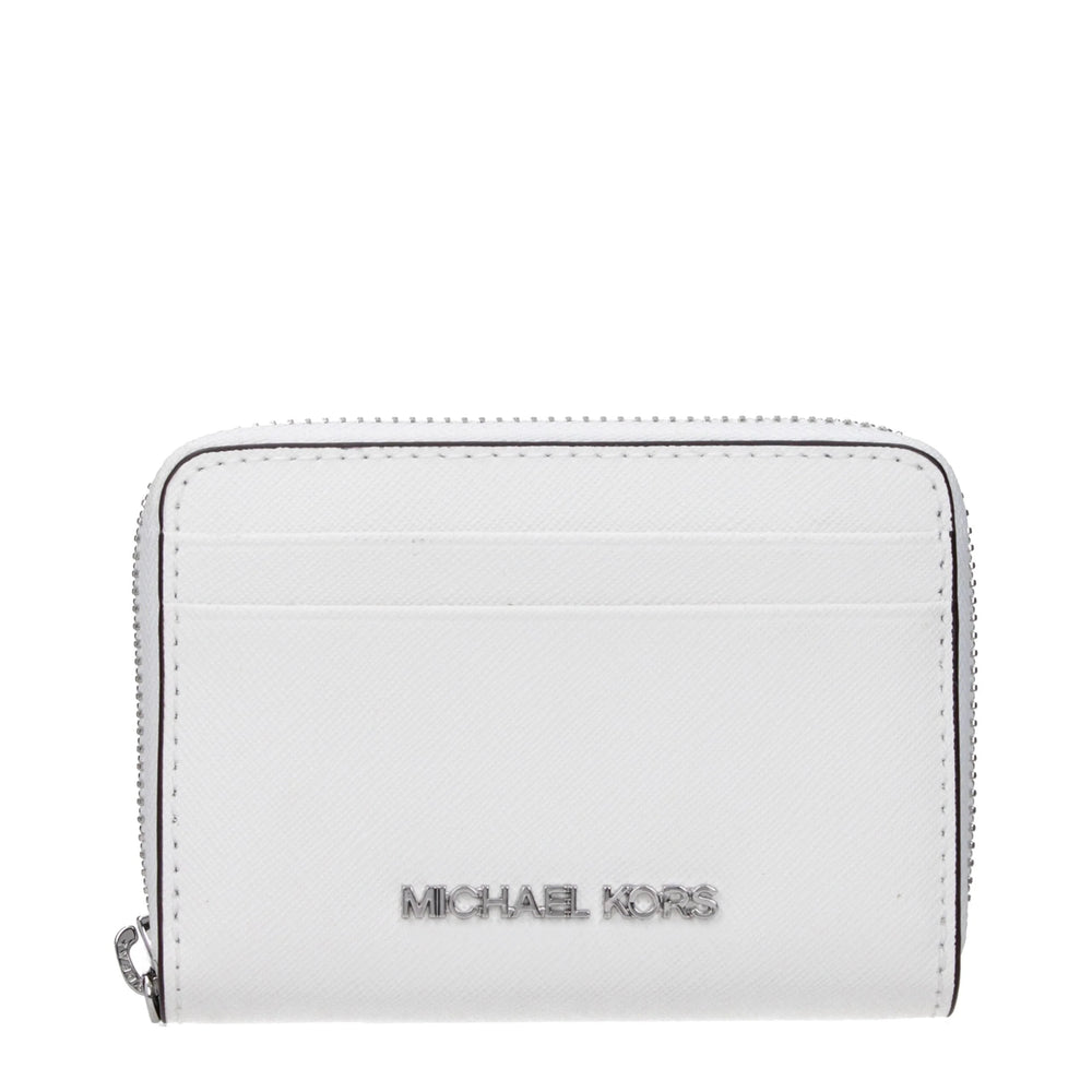 Michael Kors White Leather Cardholders