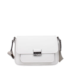 Michael Kors White Leather Crossbody Bags