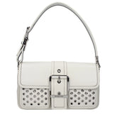 Michael Kors White Leather Shoulder Bag