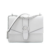Michael Kors White Leather Shoulder Bag