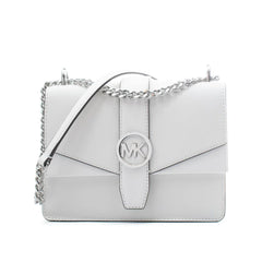 Michael Kors White Leather Shoulder Bag