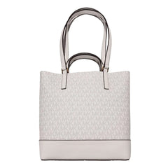 Michael Kors White Leather Tote Bag
