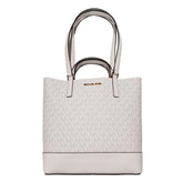 Michael Kors White Leather Tote Bag