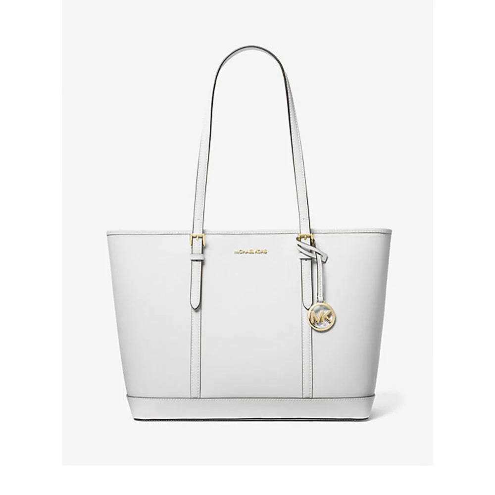 Michael Kors White Leather Tote Bag