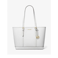 Michael Kors White Leather Tote Bag