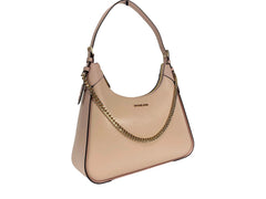 Michael Kors Wilma Large Smooth Leather Chain Shoulder Bag Purse Powder Blush - Shoulder Bags