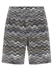 Missoni Bicolor Cotton Bermuda Shorts