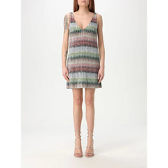 Missoni Bicolor Viscose Cocktail Dress - EU40