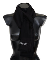 Missoni Black 100% Wool Unisex Neck Wrap Scarf - Scarves & Shawls