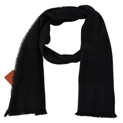 Missoni Black 100% Wool Unisex Neck Wrap Scarf - Scarves & Shawls