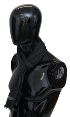 Missoni Black Wool Knit Unisex Neck Wrap Scarf - Scarves & Shawls