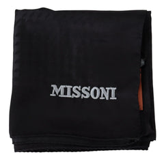 Missoni Black Wool Knit Unisex Neck Wrap Shawl Scarf - Scarves & Shawls