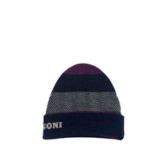 Missoni Blue Wool Beanie - UNI