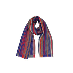 Missoni Blue Wool Scarf