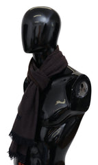 Missoni Brown 100% Cashmere Unisex Neck Wrap Fringes Scarf - Scarves & Shawls