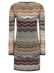 Missoni Brown Viscose Short Dress