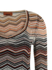 Missoni Brown Viscose Short Dress