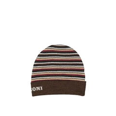 Missoni Brown Wool Beanie - UNI
