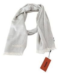 Missoni Gray Wool Knit Unisex Neck Wrap Scarf - Scarves & Shawls