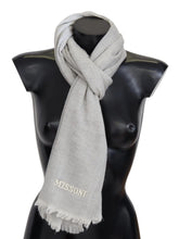 Missoni Gray Wool Knit Unisex Neck Wrap Scarf - Scarves & Shawls