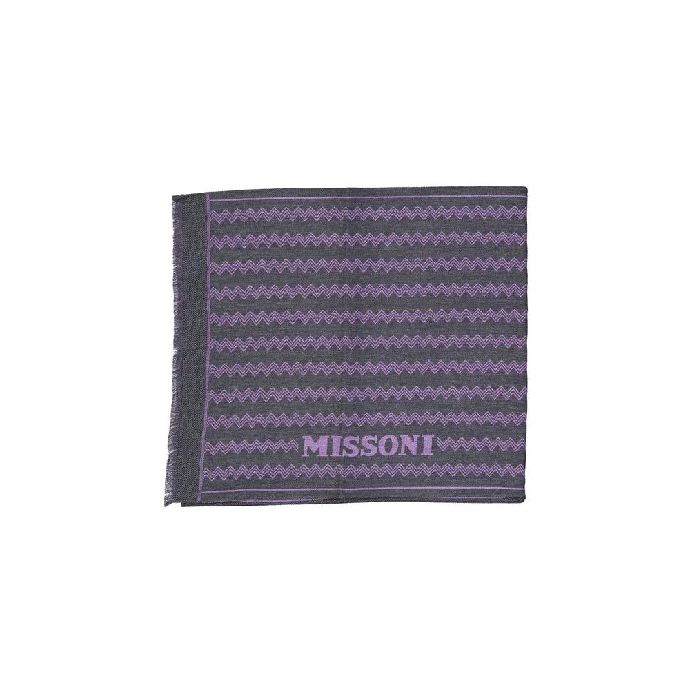 Missoni Gray Wool Scarf