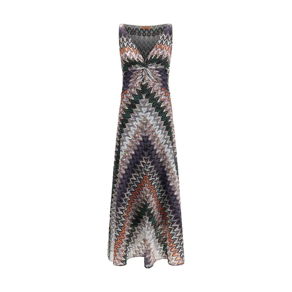 Missoni Multicolor Polyester Long Dress - IT40 | M