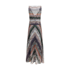 Missoni Multicolor Polyester Long Dress - IT40 | M