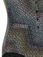 Missoni Multicolor Viscose One-Piece Swimsuit - IT 40