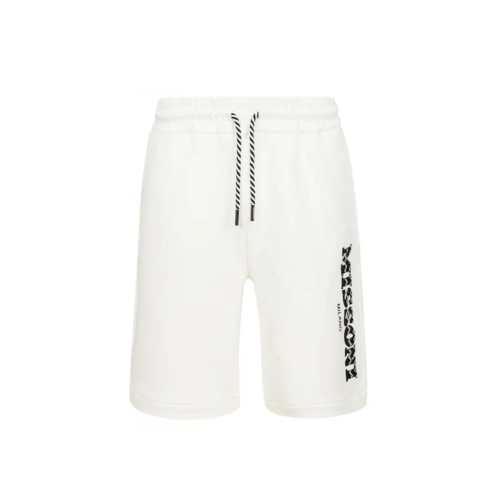 Missoni White Cotton Bermuda Shorts - L
