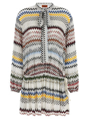 Missoni White Viscose Short Dress