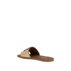 Miu Miu Beige Nylon Slippers - EU40/US10