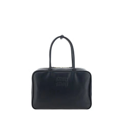 Miu Miu Black Calf Leather Bos Taurus Handbag