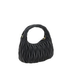 Miu Miu Black Calf Leather Bos Taurus Handbag
