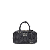 Miu Miu Black Calf Leather Bos Taurus Handbag