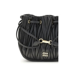 Miu Miu Black Calf Leather Bos Taurus Wallet