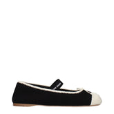 Miu Miu Black Fabric Ballet Flats - EU37.5/US7.5