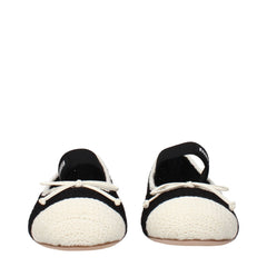 Miu Miu Black Fabric Ballet Flats - EU37.5/US7.5