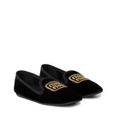 Miu Miu Black Fabric Moccassin - EU35/US5